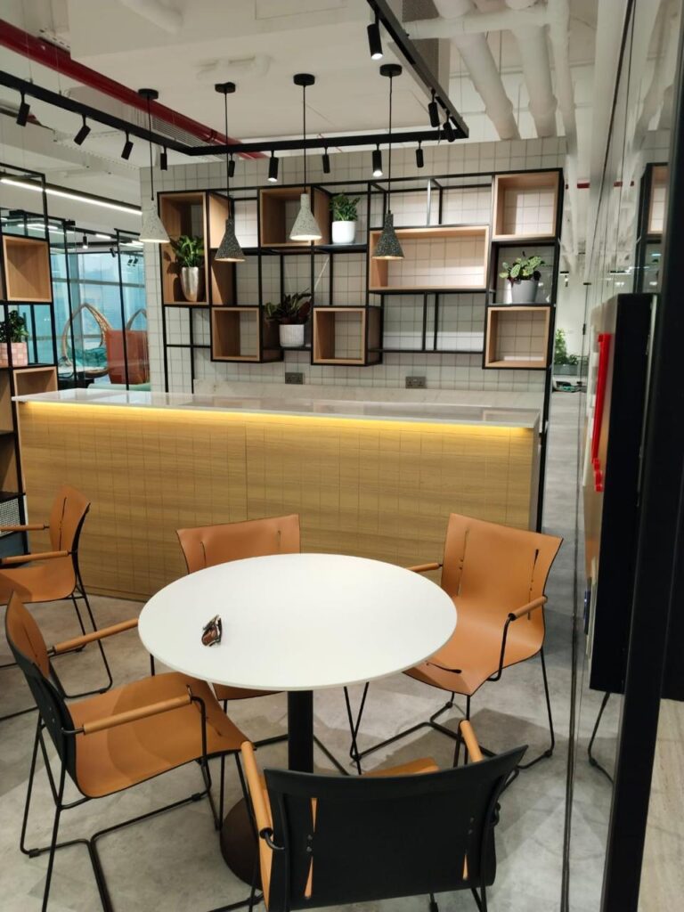 Complete office fitout ceiling to floor by Zale Interior Dubai