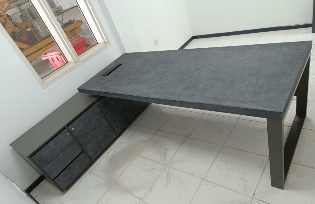 Complete office fitout Dubai — false ceiling glass partitions vinyl flooring joinery by Zale Interior