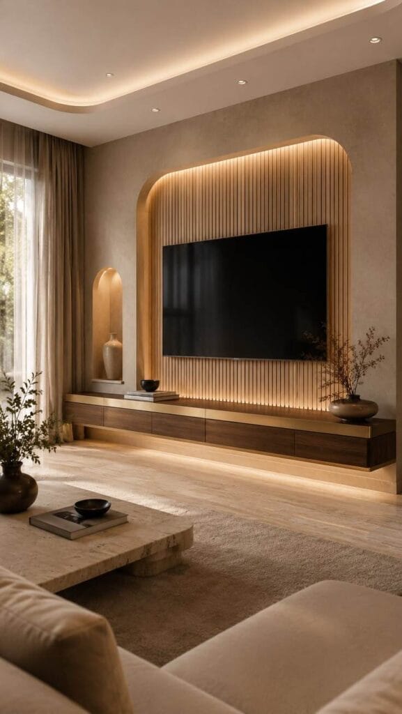 modern TV WALL UNIT ZALE INTERIOR