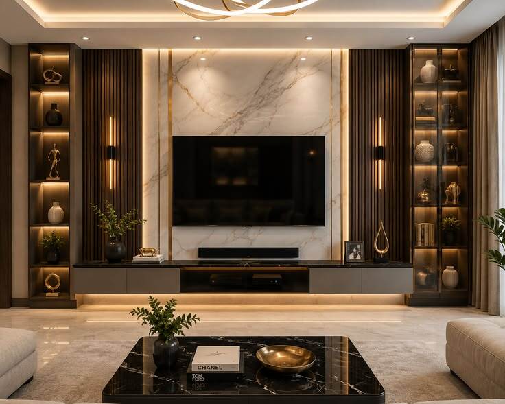 tv wall unit zale interior